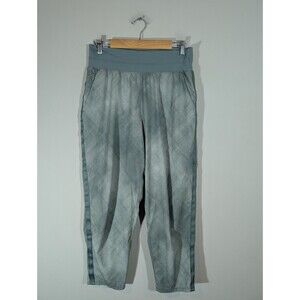 Athleta Womens Green Nolita Slim Tapered Crop‎ Athletic Joggers Sz 14 Minimalist